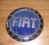 Blue Fiat badge re-vamp