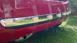 Fiat 500 chrome on sale rear bumper trim