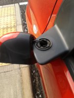How to repair a door mirror twisted off its bracket