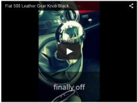 How to install Fiat 500 leather gear knob
