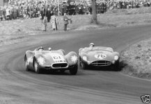 ARCHIE SCOTT-BROWN (LISTER-JAGUAR) AND STIRLING MOSS (ASTON MARTIN DBR2) BRITISH EMPIRE TROPHY, .JPG