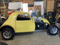 Side windows and hood for a 1937 Fiat Topolino