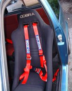 Passenger side bucket and harness.JPG