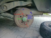 Replacing rear brake pads Fiat Brava 1.6 16V