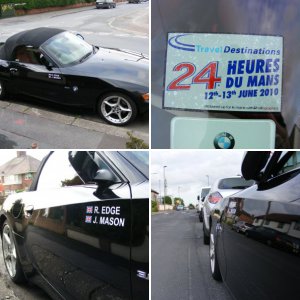 Stickered up for Le Mans 2010