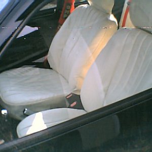 Cream leather interior