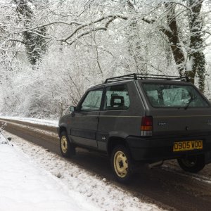 Sisley in the snow.