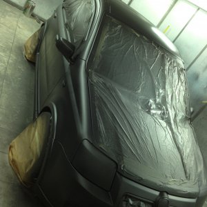 Matte Black Plasti-Dip on Fiat Panda 100hp