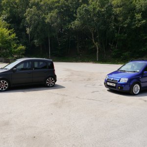 Matte Black Plasti-Dip on Fiat Panda 100hp