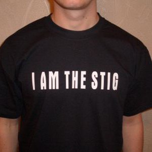 I am the stig t-shirt (front)