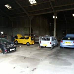 4 Fiats in the shed!