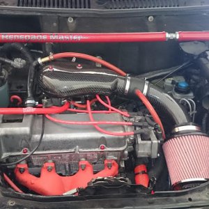 Engine bay.