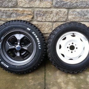 131 Rims with the new off-road rubber