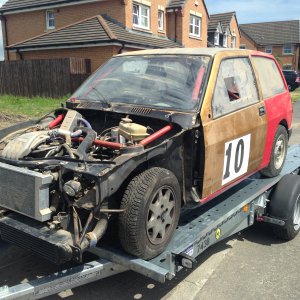 Y10 Race car arrives