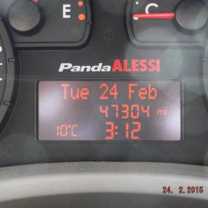Mileage Display Closeup