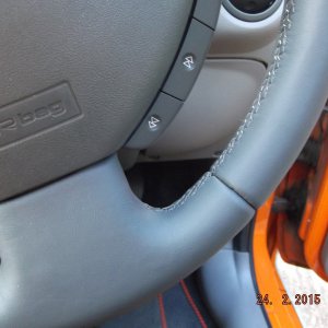 Leather Wheel closeup