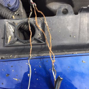 Melted wiring