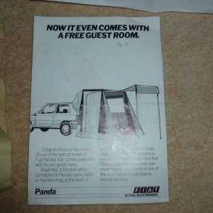 fiat panda tent