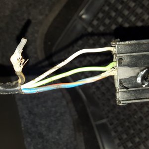 Burnt wires and connector