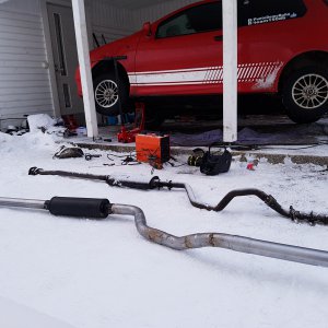 Fiat Punto Supercharged 2,5" exhaust