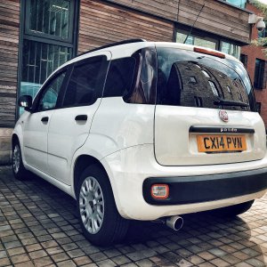 fiat panda 2014 easy 1.2 white tinted windows exhaust back