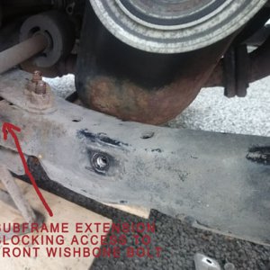 Panda wishbone replacement
