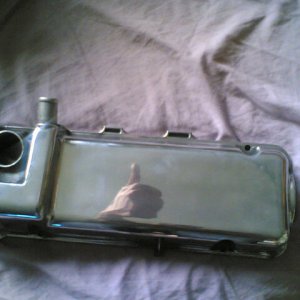 Polished cam cover