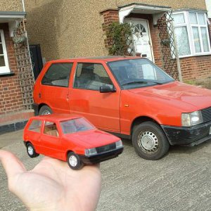 Mk1 Uno and Burago model Uno