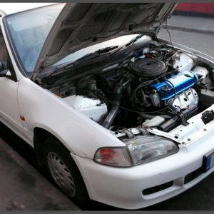 civic bonnet up