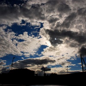 the sky
