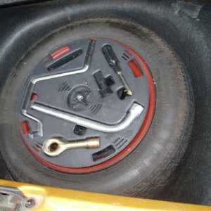 Spare wheel & toolkit