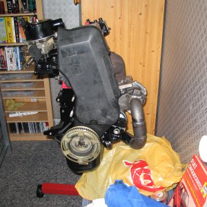 Engine With Turbo Elbow 1