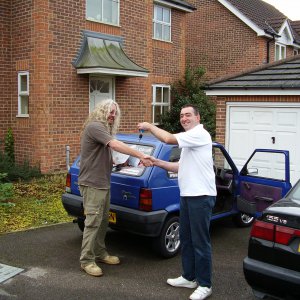 The keys are handed over to the new owner