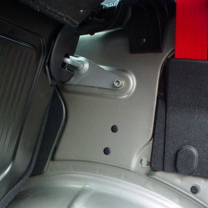 Modified rear seat bracket