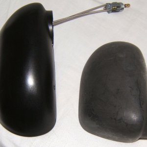 Bravo Mirror Pods Black Plastic
