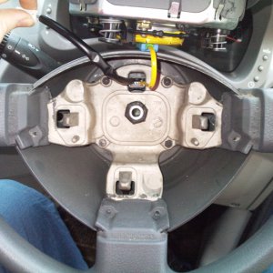 Steering wheel minus Airbag