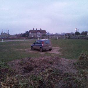 Panda on Norfolk coast (Mundsley Church)