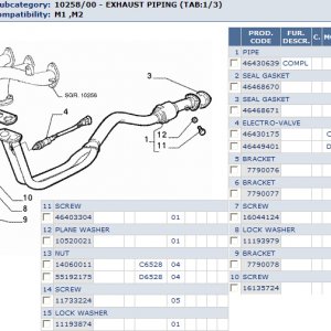 subcategory:  10258/00 - EXHAUST PIPING