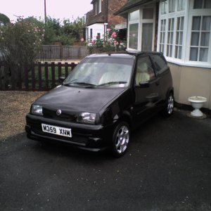 Bumper with apron fitted