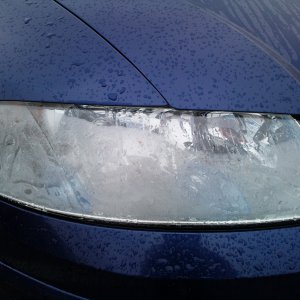 Off side Stilo headlamp condensation