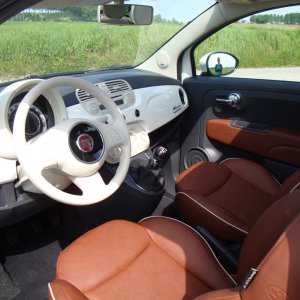 Fiat 500 Lounge 1.3 vintage leather