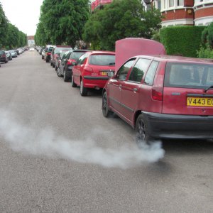 Smoke from exhaust 2