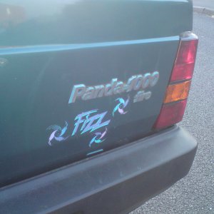 Rhys' Fiat Panda 1.0L Fizz! The badge.
