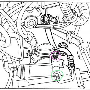 Bravo clutch slave cylinder