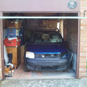 Panda in Garage