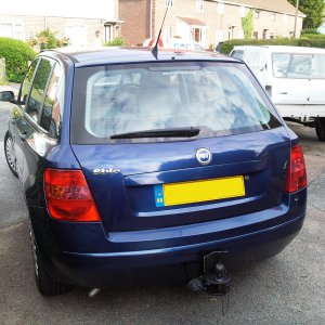 Finshed towbar fitting