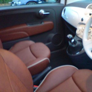 tan leather seats