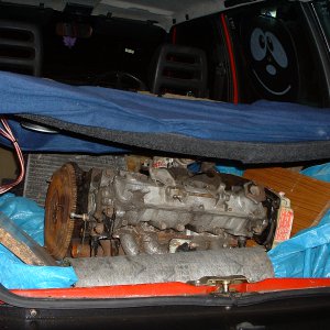 X19 Engine in back of Fiat Uno