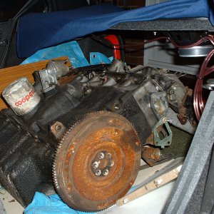 X19 Engine in back of Fiat Uno
