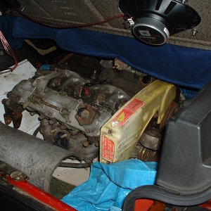 X19 Engine in back of Fiat Uno